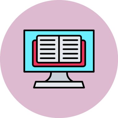 Kitap. Web simgesi basit tasarım