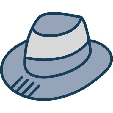 yaz şapka vektör illüstrasyonu