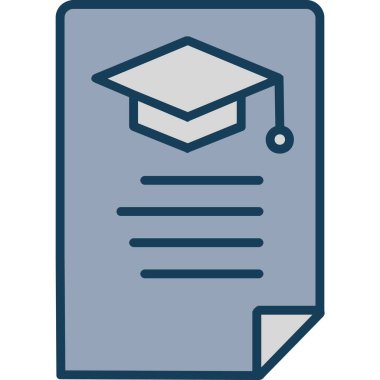 Mezuniyet şapkası Basit resimleme