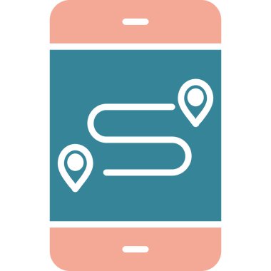 Harita işaretleyici düz vektör simgesi