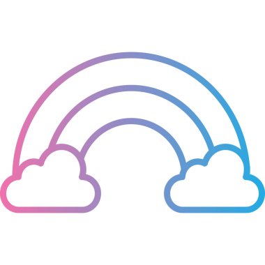 gökkuşağı gradyan renk çizim bulutu