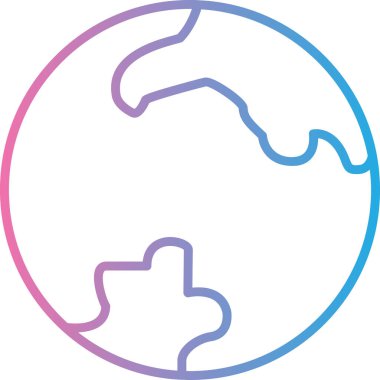 Dünya küresi. Web simgesi basit illüstrasyon