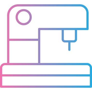 Mutfak makinesi simgesinin vektör illüstrasyonu