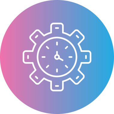 Zaman doldu. Web simgesi basit illüstrasyon