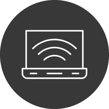 Wifi simgesi, vektör illüstrasyonu