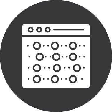 veri depolama düz vektör simgesi