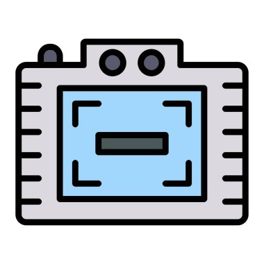 Robot elektrikli süpürge ikonu, taslak biçimi