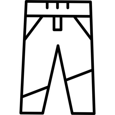 Pantolon pantolon ikonu, taslak tarzı