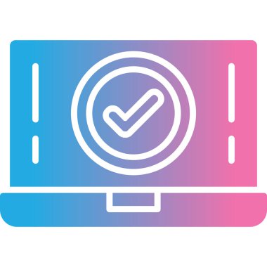 Onay simge vektör web ve mobil uygulaması tasarımı, onay logo kavramı için izole üzerinde beyaz arka plan