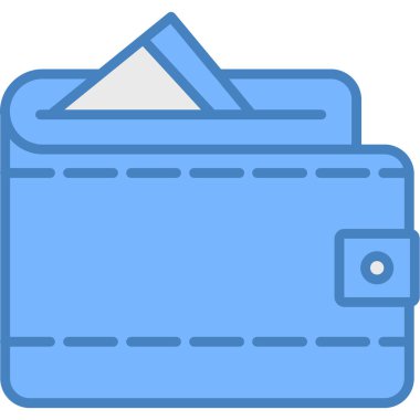 cüzdan ikonu vektör illüstrasyonu