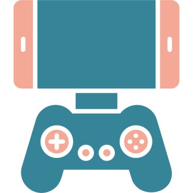 oyun denetleyici simgesi, vektör illüstrasyonu