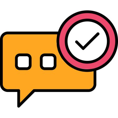 Konuş. Web simgesi basit illüstrasyon