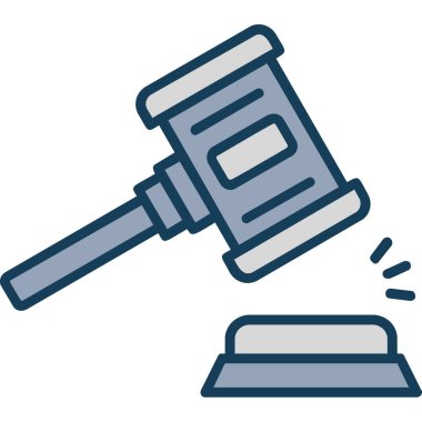 Çekiç çekiç ikonu. çekiç tokmak vektör simgesi rengi düz izole