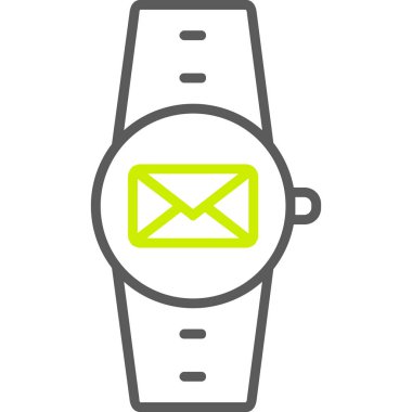 e-posta ileti simgesi ana hat biçiminde