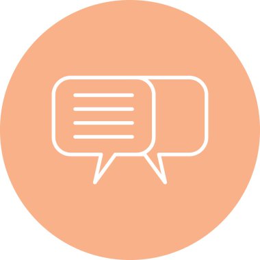 Konuş. Web simgesi basit illüstrasyon