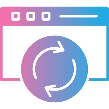 tarayıcı simgesi vektör illüstrasyonu