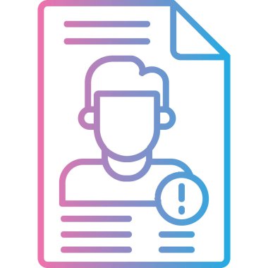 Bir erkek ve kadın simgesi olan bir belgenin vektör illüstrasyonu