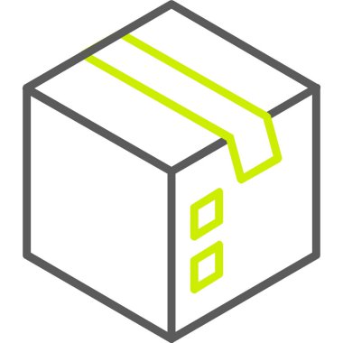 Kutu. Web simgesi basit tasarım