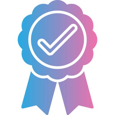 Madalya. Web simgesi basit illüstrasyon