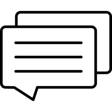 konuşma kabarcığı vektör çizimi