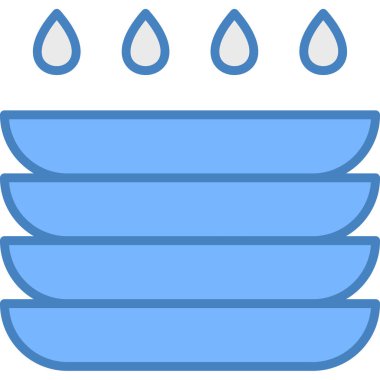 su damlası simgesi vektör çizim logosu