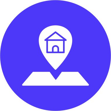 Ev simgesinin vektör illüstrasyonu