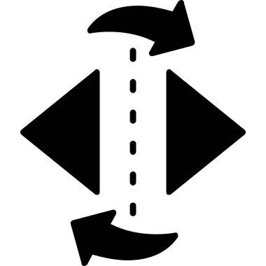 Yol işareti simgesinin vektör illüstrasyonu