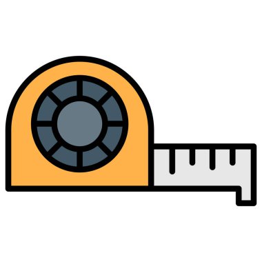 Teyp izole edilmiş ikon vektör illüstrasyon tasarımını ölç