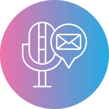 Sohbet simgesinin vektör illüstrasyonu