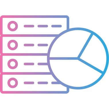 veri veritabanı sunucu simgesi - taslak biçimi
