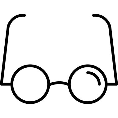 gözlük gözlüğü simgesi, taslak biçimi