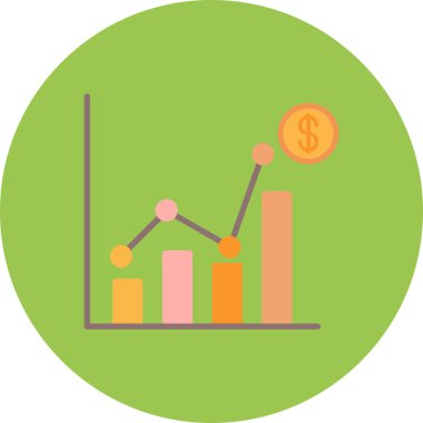 grafik düz çizgi simgesi