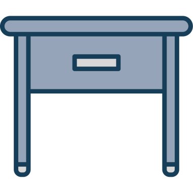 mobilya renkli vektör simgesi.