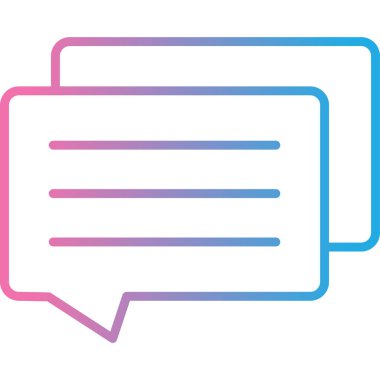 kabarcık sohbet iletişim simgesi - özet biçimi