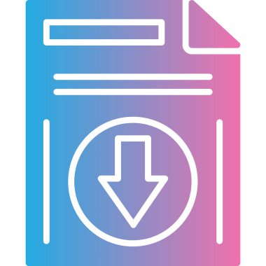 Dosya. Web simgesi basit illüstrasyon