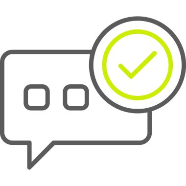 Sohbet mesajı vektör illüstrasyonu