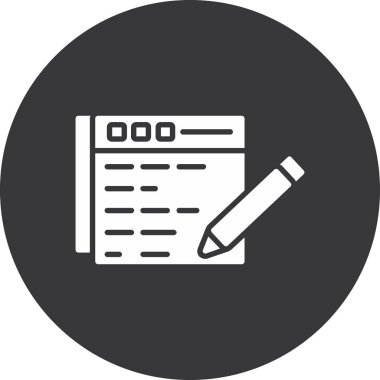 Belge simgesinin vektör illüstrasyonu