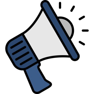 megafon ikonu. vektör çizimi tasarımı