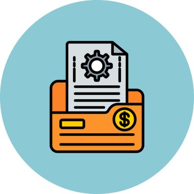 iş simgesi vektör illüstrasyonu