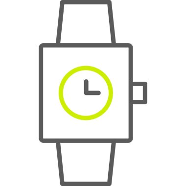 saat simgesi, vektör illüstrasyonu