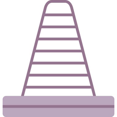 Merdiven. Web simgesi basit illüstrasyon