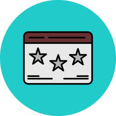 Kredi kartı ikonu vektör illüstrasyonu