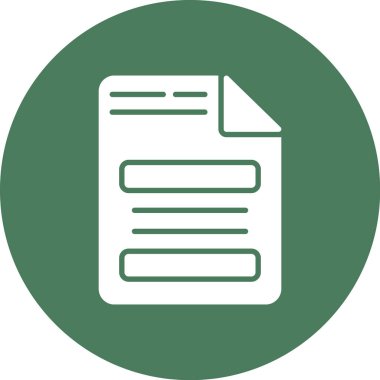 Dosya simgesinin vektör illüstrasyonu