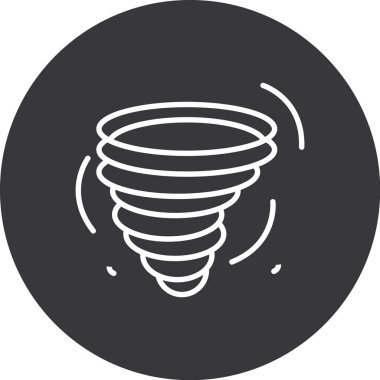 Tornado simgesi vektör illüstrasyonu