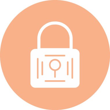 Kilit simgesinin vektör illüstrasyonu