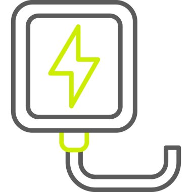 Güç. Web simgesi vektör illüstrasyonu