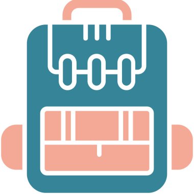 bagaj. Web simgesi basit illüstrasyon