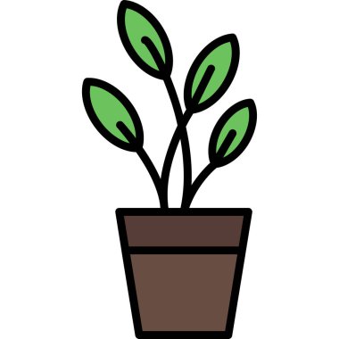 Çiçek ikonu. vektör illüstrasyonu