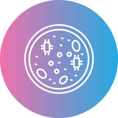 Benzersiz bakteri vektör çizgisi simgesi