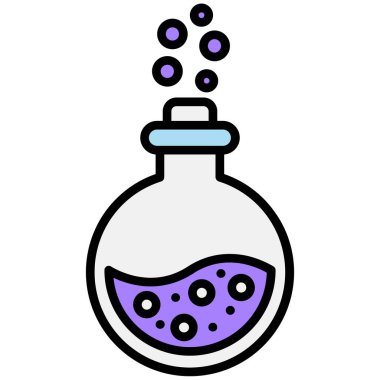 İksir ikonu. beyaz arkaplanda izole edilmiş ana iksir iksir vektör rengi